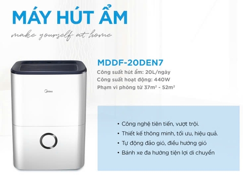 Máy hút ẩm Midea MDDF20DEN7-QA3 chính hãng