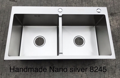 Chậu rửa bát Korea Nano silver 8245