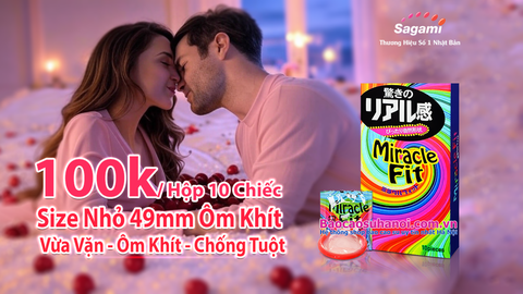 Review Bao Cao Su Sagami Miracle Size Nhỏ 49mm, Có Tốt Không, An Toàn Không ?