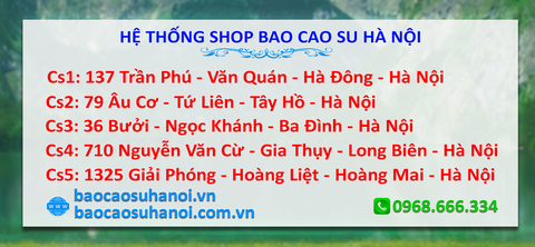 ĐỊA CHỈ SHOP BAO CAO SU UY TÍN Ở HOÀN KIẾM