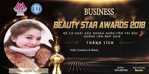 NGUYỄN THỊ THỦY TIÊN - NHẬN ĐỀ CỬ NGÔI SAO DOANH NHÂN TÂM - TÀI - ĐỨC NGÀNH LÀM ĐẸP 2018 BUSINESS BEAUTY STAR AWARDS 2018