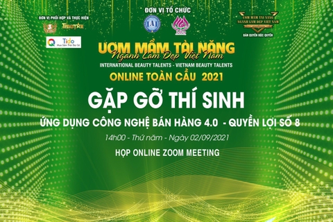 Talkshow 'Ứng dụng công nghệ bán hàng 4.0' - Giải pháp phát triển kinh doanh cho các thí sinh cuộc thi 'Ươm mầm tài năng ngành làm đẹp Việt Nam 2021'