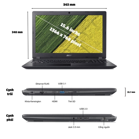 Laptop Acer Aspire A315-53G-5790
