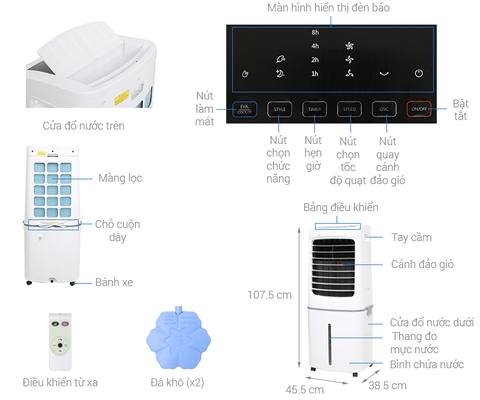 Quạt điều hòa Midea AC200-17JR