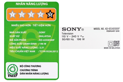 Android Tivi Sony 4K 65 inch KD-65X8500F
