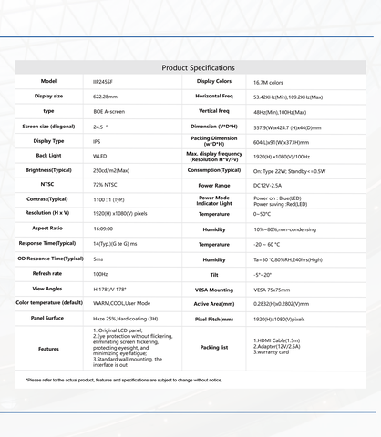 Màn hình Inspur IIP245SF