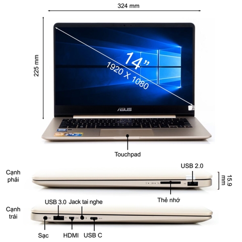 Laptop Asus UX430UA-GV261T