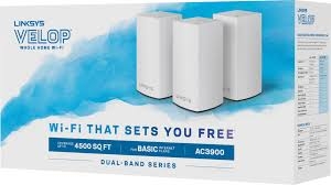 WiFi Linksys Velop Intelligent Mesh System WHW0103 - 3 Pack (AC3900)