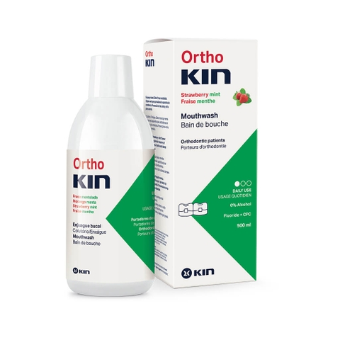 Nước súc miệng Ortho Kin cho răng niềng & chỉnh nha (500 ml)