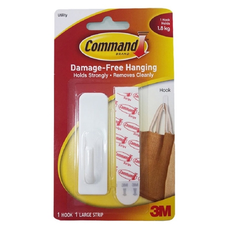 Móc treo tường cường lực siêu dính 1.8kg Command 3M 17503