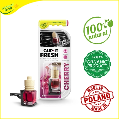 Nước hoa ô tô gắn cửa thông gió Natural Fresh Clip-It-Fresh CF005 - nhiều mùi hương