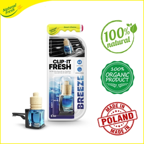 Nước hoa ô tô gắn cửa thông gió Natural Fresh Clip-It-Fresh CF005 - nhiều mùi hương