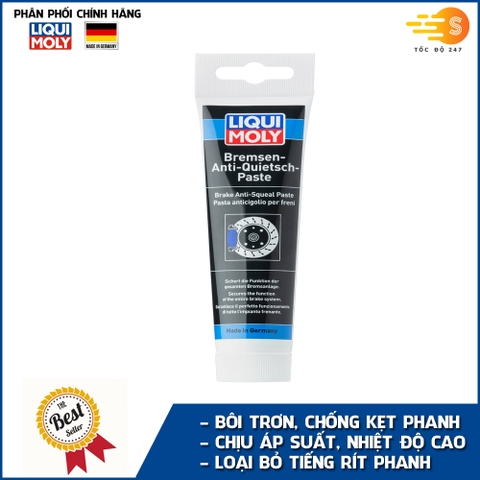 Mỡ tra má phanh chuyên dụng chịu nhiệt độ cao Liqui Moly 3077 - bôi trơn, chống kẹt phanh, chịu áp suất cao, tăng độ bám dính, loại bỏ tiếng kêu từ phanh, bảo dưỡng, sửa chửa và lắp ráp phanh