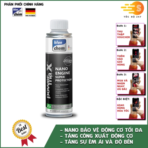 Nano bảo vệ động cơ ô tô Bluechem 33181E