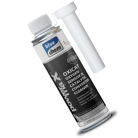 Phụ gia vệ sinh cảm biến oxy và bầu lọc khí thải catalytic Bluechem 33230E - Làm sạch cảm biến O2 & ống xả – Bảo trì ô tô & xe máy