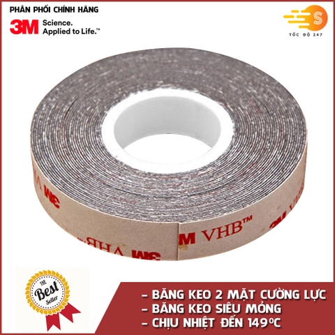 Băng keo cường lực siêu mỏng 3M khổ 10mm x 33m VHB 5915-10