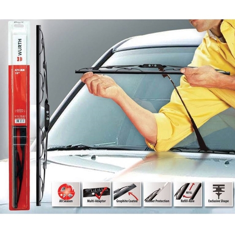 Cần gạt mưa có xương cao cấp Wurth WU-GM - nhiều kích thước