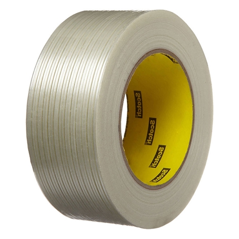 Băng keo cường lực gia cường sợi thủy tinh 24mm x 50m 3M 897 - chiu được mài mòn, độ ẩm, ko chảy keo và tháo không để lại vết keo