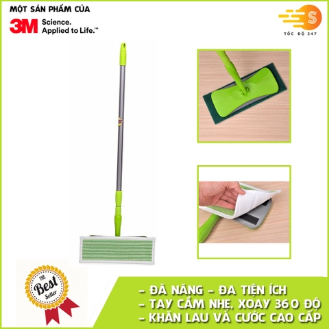 Cây lau nhà đa năng 3 trong 1 cao cấp Scotch-Brite 3M CLN-DN