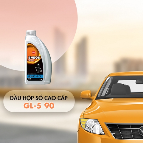 Dầu nhớt hộp số số sàn cao cấp cho xe ô tô GL-5 SAE 90 1lit ENEOS EN-GEAR-90-1L - Chống áp suất siêu việt, chống ăn mòn, mài mòn, tạo bọt và chống oxy hóa, bền nhiệt