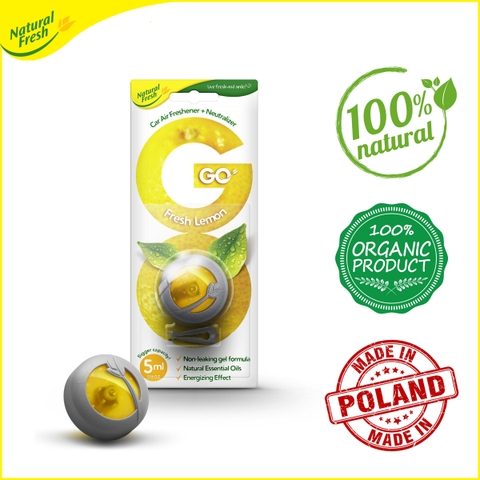 Tinh dầu gắn khe máy lạnh ô tô, phòng ngủ Go Natural Fresh GO00