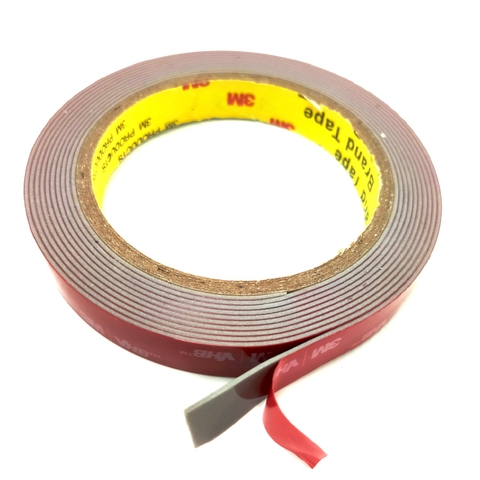 Băng keo 2 mặt cường lực siêu dính màu xám VHB dài 3m 3M GPL - nhiều kích thước, cắt theo yêu cầu, có VAT, dán gọn, bám chắc