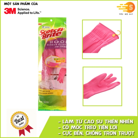 Găng tay đa dụng rửa chén có móc treo Scotch-Brite 3M GT-MOC