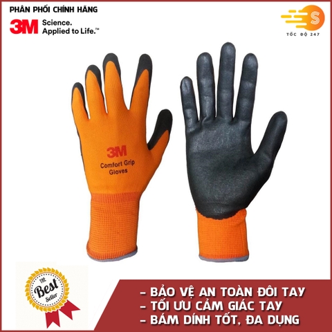 Găng tay đa dụng màu cam 3M GTDD - Size L