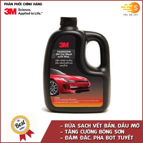 Bộ 5 món chăm sóc xe toàn diện gồm chống bám nước, xà bông rửa xe, đánh bóng sơn, vệ sinh da nội thất, lốp xe 3M 3M-CBTDM - tặng khăn lau ô tô chuyên dụng