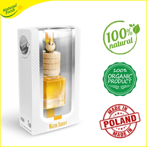 Lọ tinh dầu thiên nhiên treo ô tô, tủ quần áo Natural Fresh PR007