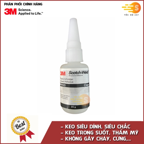 Keo dán đa năng siêu dính Scotch-Weld 20g 3M PR100