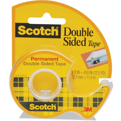 Băng keo 2 mặt đa năng trong suốt có khung cắt Scotch 3M SB-BK137 - Dán đồ thủ công craft, dán hồ sơ, gói quà, sửa vết rách