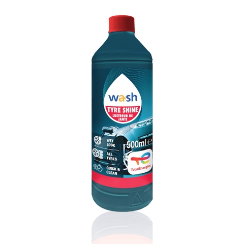 Dung dịch đánh bóng và  bảo dưỡng lốp ô tô Total Energies TE-TS500 500ml - Giảm nhiệt độ lốp xe, chống lão hóa, nứt nẻ, phục hồi màu đen lốp xe