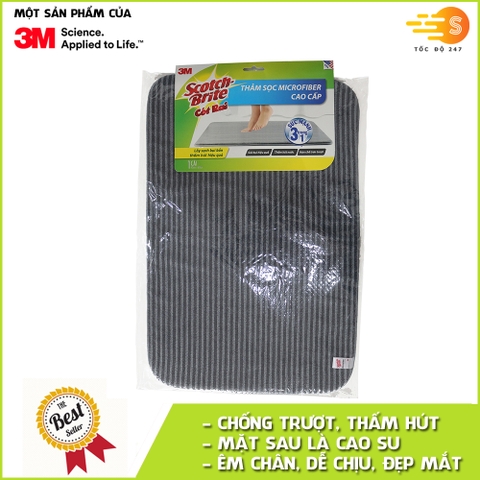 Thảm lót sàn chống trượt cao cấp 3in1 Scotch-Brite 3M - 35x50cm
