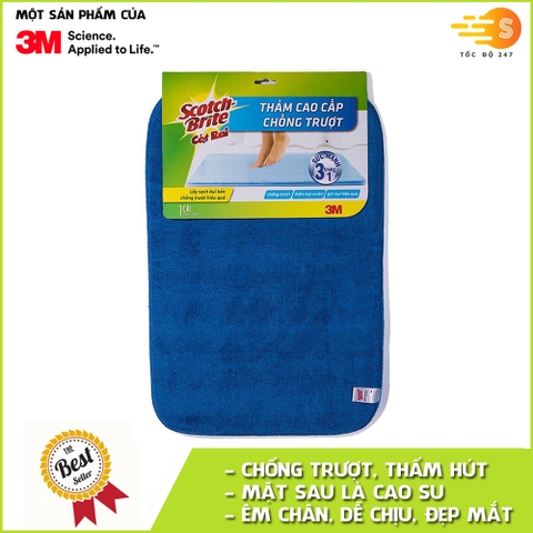 Thảm lót sàn chống trượt cao cấp 3in1 Scotch-Brite 3M - 35x50cm