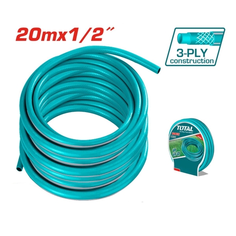 Ống nhựa PVC 3 lớp dài 20m, rộng 1/2 inch TOTAL THPH2001 - Siêu bền, chịu áp được lực nước lớn đến 300PSI