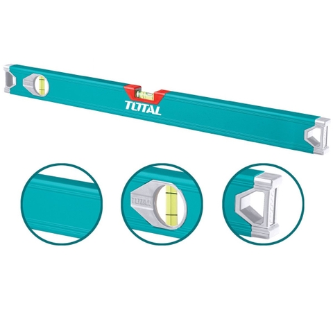 Thước thủy 40cm có 2 mức thủy ngân TOTAL TMT24036 - thân nhựa ABS, độ chính xác cao, nhỏ gọn tiện dụng, chống nước