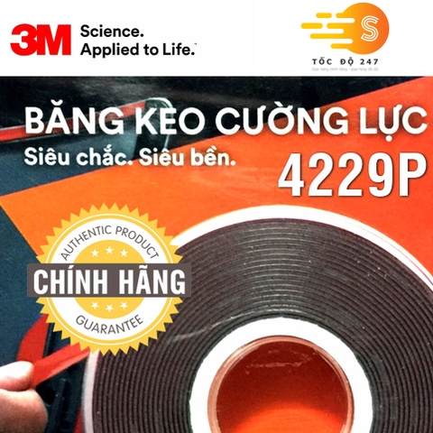 Băng keo cường lực siêu dính 3M khổ 12mm x 3m 4229P-3m