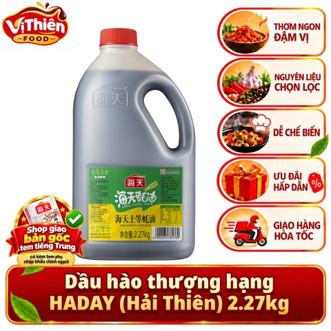 Dầu hào thượng hạng HADAY (Hải Thiên) 6kg VTF-DH6K - Tiết kiệm cho quán ăn, Đậm đà, xào, nấu, ướp, thơm ngon, gia tăng hương vị