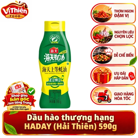 Dầu hào thượng hạng HADAY (Hải Thiên) 590g VTF-DH590 - Đậm đà, xào, nấu, ướp, thơm ngon, gia tăng hương vị