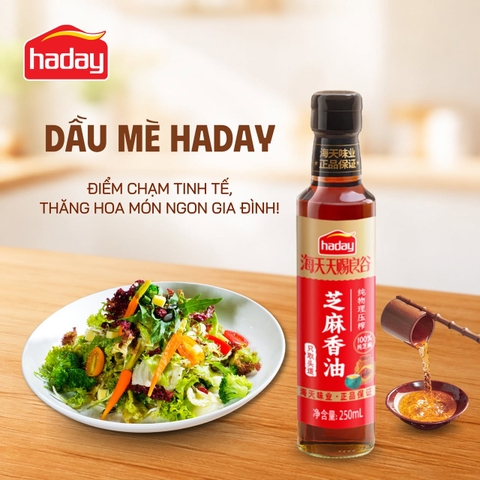 Dầu mè thượng hạng HADAY (Hải Thiên) 250ml VTF-DM250 - 100% mè nguyên chất, Thơm ngon, gia tăng hương vị