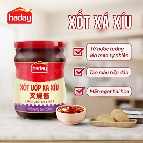 Xốt ướp xá xíu đậm đà HADAY (Hải Thiên) 280g VTF-XXX280 - Lên màu đẹp, hấp dẫn, Mùi thơm lừng, Tốt cho sức khỏe