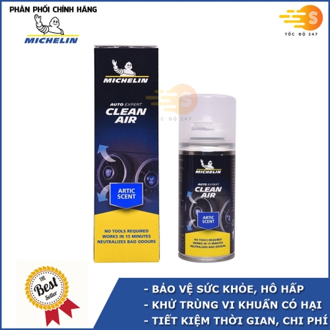 Chai xịt khử mùi và khử trùng máy lạnh Michelin W31449