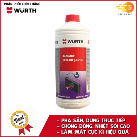 Nước làm mát chống đông pha sẵn chuyên dụng Wurth 1L