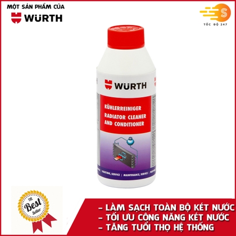 Dung dịch súc rửa két nước làm mát, hệ thống giải nhiệt cho ô tô 250ml Wurth WU-SK250