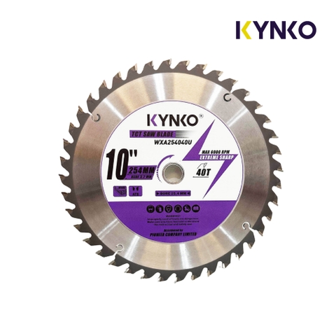 LƯỠI CƯA GỖ TCT 40 RĂNG Ø 254mm KYNKO WXZ254040U