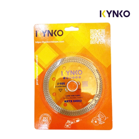 LƯỠI CẮT GẠCH ĐÁ KYNKO PHI Ø105MM LƯỠI LIỀN KRTX04002