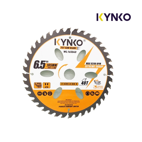 WL165040 phi 165mm 40 răng Lưỡi cưa gỗ siêu mỏng chuyên dụng máy pin