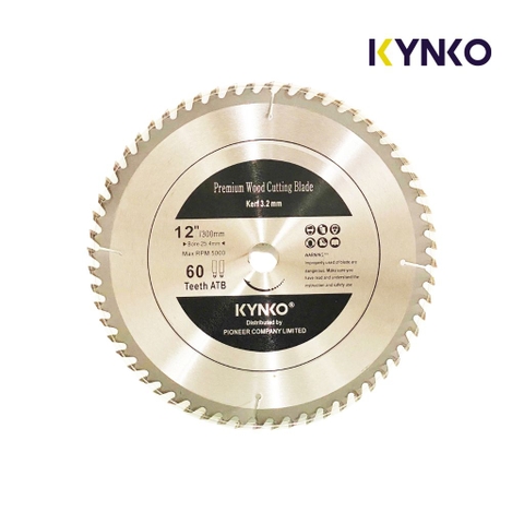 LƯỠI CƯA GỖ TCT 60 RĂNG Ø 300mm KYNKO WGZ300060PD25b24