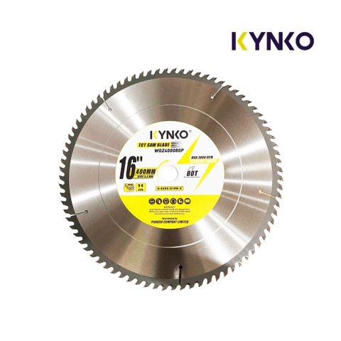 LƯỠI CƯA GỖ TCT 80 RĂNG Ø 400mm KYNKO WGZ400080P